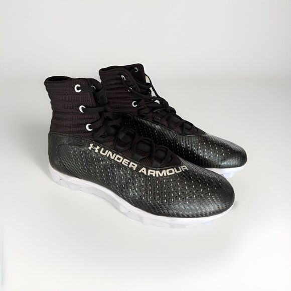 Under Armour Mens Highlight Fran RM 2.0 Football Cleats US 8.5 Black White - Picture 1 of 9